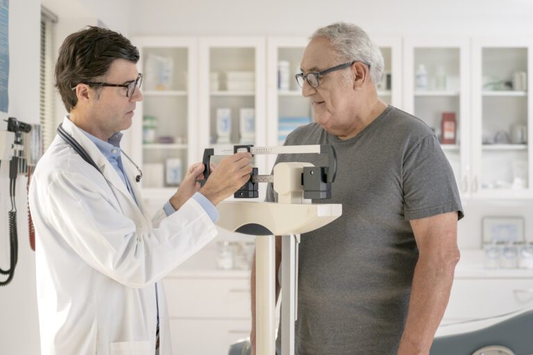 Senior Man Getting a Medical Examination